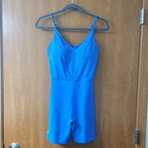 Klassy Network Blue Athletic Unitard Romper Size Large